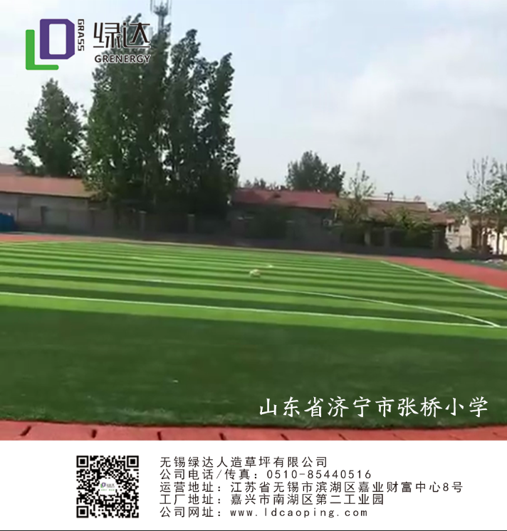 山東省濟(jì)寧市張橋小學(xué)人造草坪足球場(chǎng)案例分析